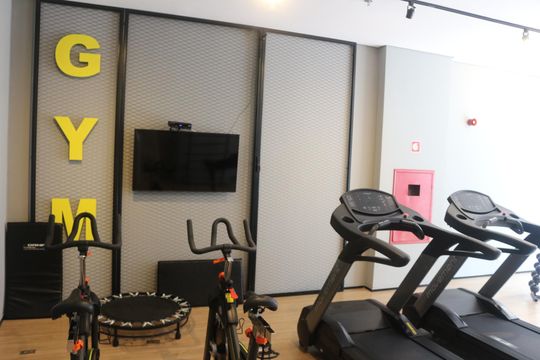 Área comum - Academia de kitnet/studio à venda com 1 quarto, 19m² em Santa Paula, São Caetano do Sul