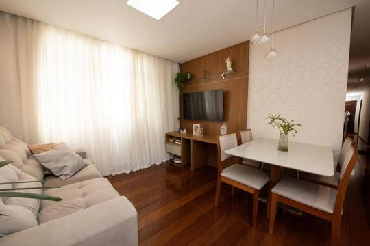Sala de apartamento para alugar com 3 quartos, 80m² em Novo Eldorado, Contagem