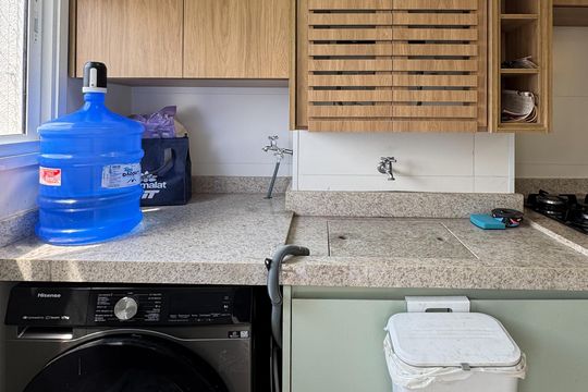 Área de Serviço de apartamento para alugar com 2 quartos, 55m² em Vila Lusitania, São Bernardo do Campo