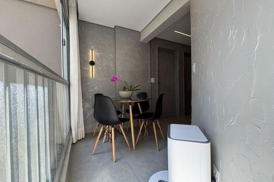 Varanda de apartamento à venda com 2 quartos, 60m² em Jardim América, Goiânia