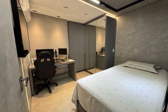 Quarto de apartamento à venda com 2 quartos, 60m² em Jardim América, Goiânia