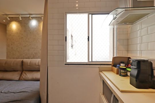 Cozinha de apartamento à venda com 2 quartos, 101m² em Parque das Nações, Santo André