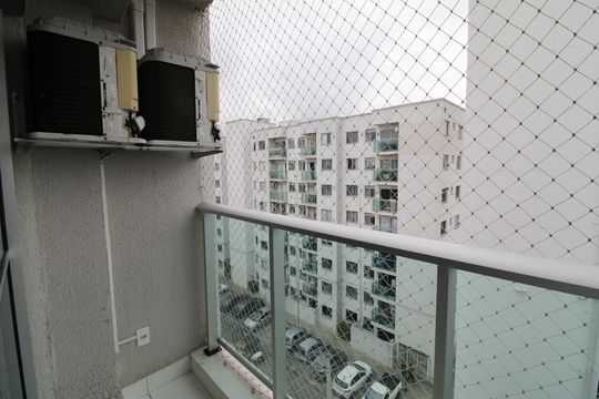 Varanda da sala de apartamento para alugar com 2 quartos, 49m² em Pechincha, Rio de Janeiro