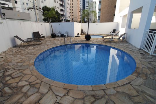 Área comum - Piscina de apartamento para alugar com 2 quartos, 74m² em Parque Residencial Aquarius, São José dos Campos