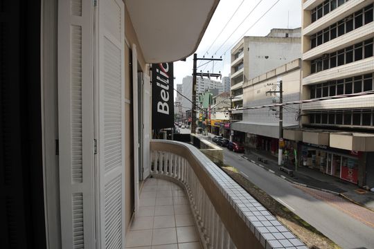 Varanda da Sala/Quarto  de apartamento para alugar com 2 quartos, 120m² em Gonzaga, Santos