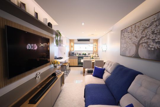 Sala de casa de condomínio à venda com 3 quartos, 134m² em Km 18, Osasco
