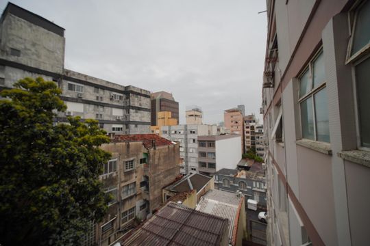 Vista Sala de apartamento para alugar com 1 quarto, 55m² em Centro Histórico, Porto Alegre