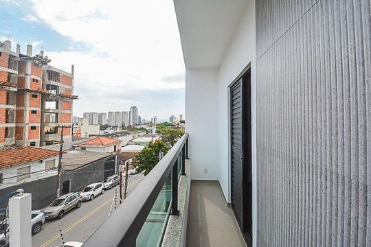 Sacada do Quarto Suíte de apartamento à venda com 2 quartos, 55m² em Baeta Neves, São Bernardo do Campo