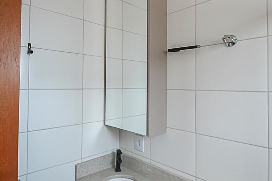 Banheiro da Suíte de apartamento à venda com 2 quartos, 55m² em Baeta Neves, São Bernardo do Campo