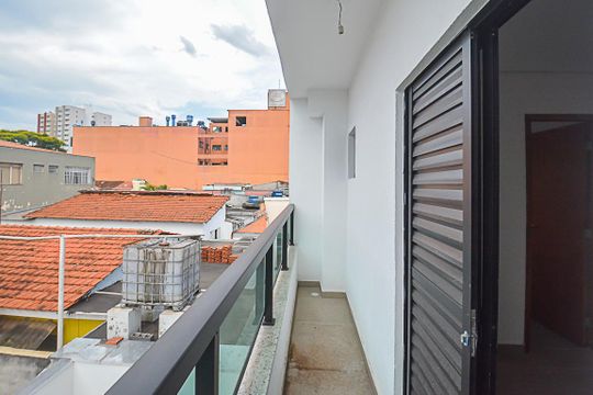 Sacada do Quarto Suíte de apartamento à venda com 2 quartos, 55m² em Baeta Neves, São Bernardo do Campo