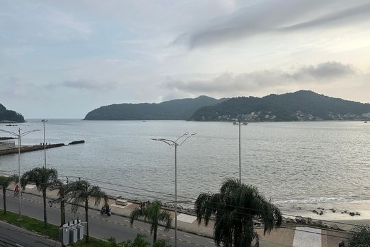 Vista da Sala de apartamento para alugar com 2 quartos, 65m² em Centro, São Vicente