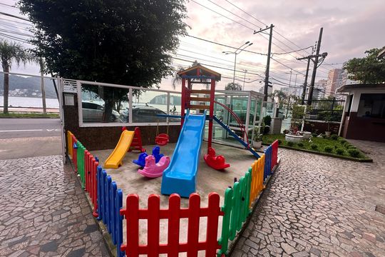 Área comum - Playground de apartamento para alugar com 2 quartos, 65m² em Centro, São Vicente
