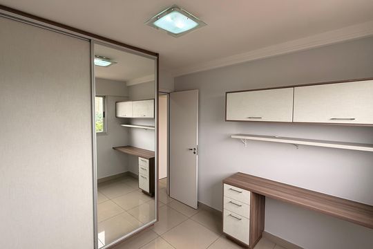 Quarto  de apartamento para alugar com 2 quartos, 58m² em Vila Rosa, Goiânia