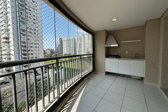 Varanda da Sala de apartamento para alugar com 3 quartos, 96m² em Alphaville Empresarial, Barueri