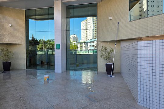 Área de Serviço de apartamento para alugar com 1 quarto, 49m² em Guilhermina, Praia Grande