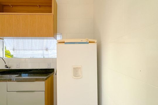 Cozinha de apartamento para alugar com 1 quarto, 33m² em Ingleses do Rio Vermelho, Florianópolis