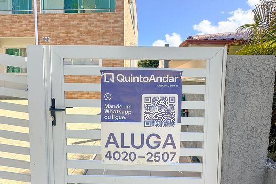 Placa de apartamento para alugar com 1 quarto, 33m² em Ingleses do Rio Vermelho, Florianópolis