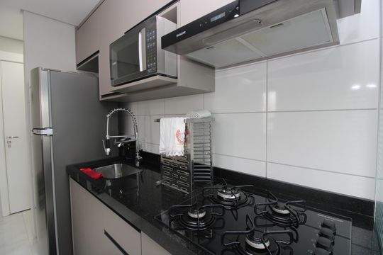 Cozinha de apartamento à venda com 2 quartos, 42m² em Jardim Brasilia, São Paulo