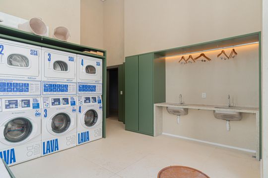 Área comum - Lavanderia de kitnet/studio à venda com 1 quarto, 22m² em Consolação, São Paulo