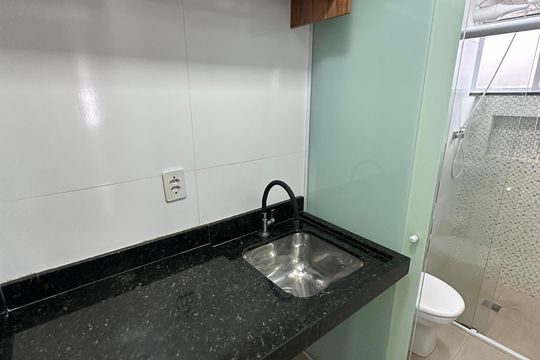 Área de Serviço de apartamento para alugar com 1 quarto, 46m² em Itararé, São Vicente