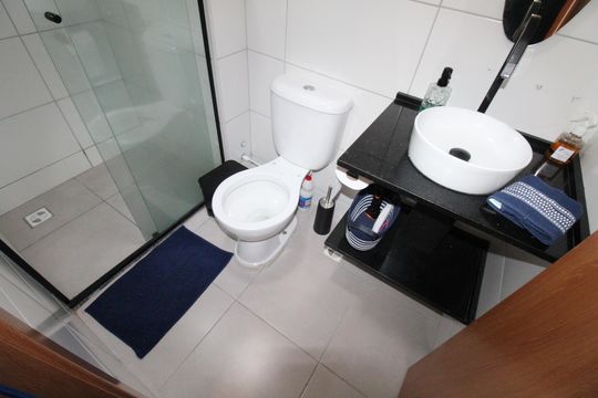 Banheiro de apartamento para alugar com 2 quartos, 53m² em Conjunto Residencial Flamboyant, São José dos Campos