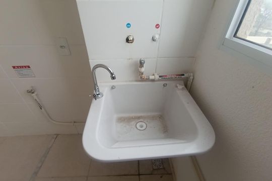 Cozinha e Área de Serviço de apartamento para alugar com 2 quartos, 41m² em Jardim Alvorada, Nova Iguaçu