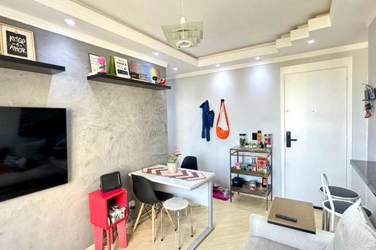Sala de apartamento à venda com 2 quartos, 45m² em Ponte Grande, Guarulhos