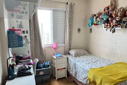 Quarto de apartamento à venda com 3 quartos, 72m² em Vila Azevedo, São Paulo