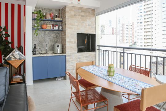 Varanda Gourmet de apartamento à venda com 3 quartos, 94m² em Água Branca, São Paulo