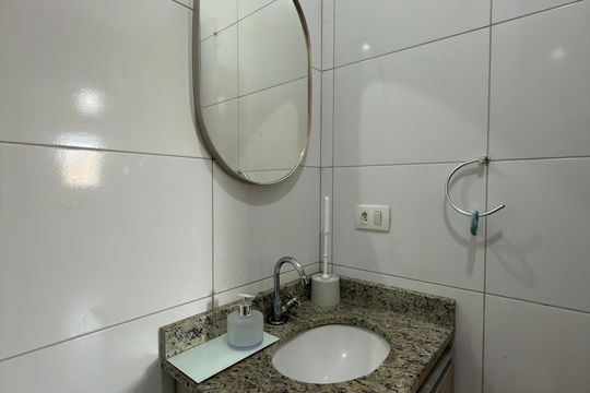 Banheiro Social de apartamento para alugar com 2 quartos, 60m² em Demarchi, São Bernardo do Campo