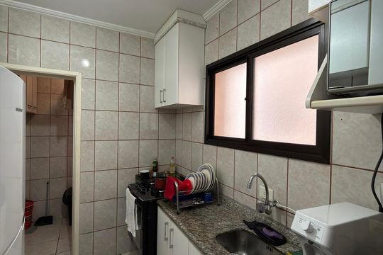 Cozinha de apartamento à venda com 3 quartos, 69m² em Nova Petrópolis, São Bernardo do Campo