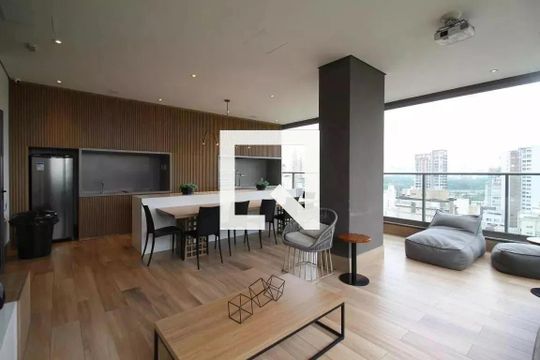 Área comum de apartamento à venda com 2 quartos, 77m² em Indianópolis, São Paulo