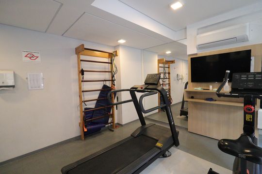 Área comum - Academia de apartamento para alugar com 1 quarto, 32m² em Jardim Prudência, São Paulo