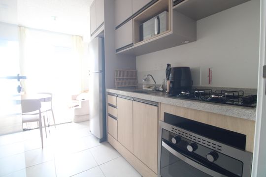 Cozinha de apartamento para alugar com 1 quarto, 30m² em Planalto Paulista, São Paulo