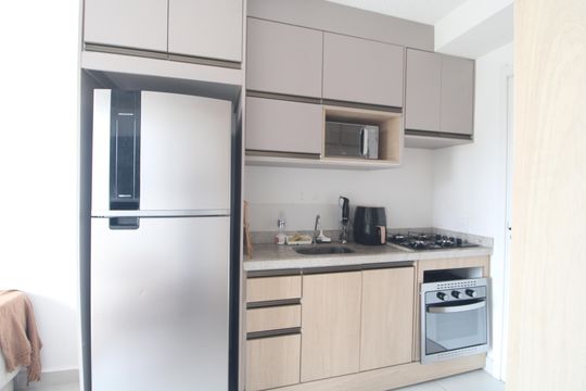 Cozinha de apartamento para alugar com 1 quarto, 30m² em Planalto Paulista, São Paulo