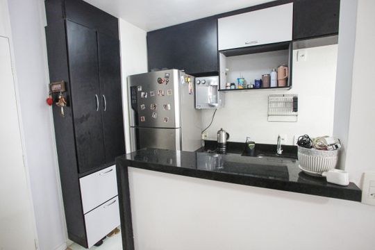 Cozinha de apartamento à venda com 2 quartos, 55m² em Anil, Rio de Janeiro