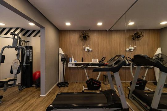 Área comum - Academia de apartamento para alugar com 1 quarto, 28m² em Barra Funda, São Paulo