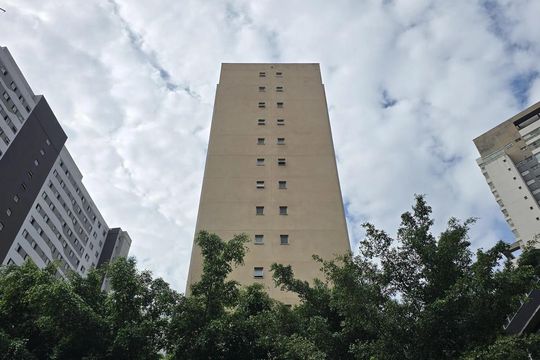 Fachada do Prédio de apartamento para alugar com 1 quarto, 28m² em Barra Funda, São Paulo