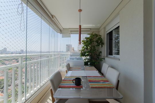 Varanda da Sala de apartamento à venda com 2 quartos, 62m² em Vila Mariana, São Paulo