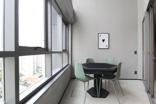 Área Comum - Sala de Jogos de kitnet/studio para alugar com 1 quarto, 24m² em Vila Olímpia, São Paulo