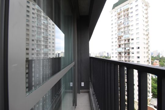 Varanda de kitnet/studio para alugar com 1 quarto, 24m² em Vila Olímpia, São Paulo