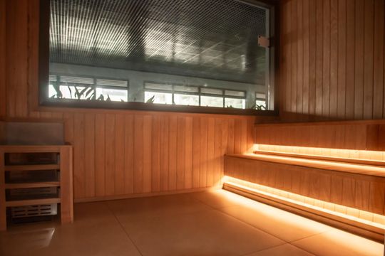 Área comum - Sauna de kitnet/studio para alugar com 1 quarto, 28m² em Vila Clementino, São Paulo