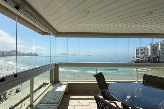 Varanda de apartamento para alugar com 5 quartos, 180m² em Vila Luis Antonio, Guarujá