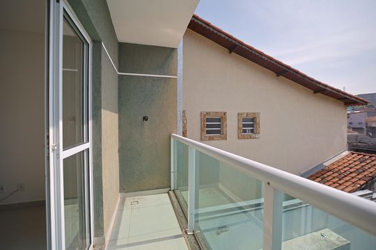 Varanda de casa de condomínio à venda com 2 quartos, 60m² em Parque Boturussu, São Paulo