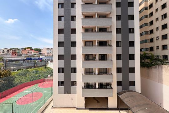 Vista da Sacada de apartamento para alugar com 3 quartos, 75m² em Vila Gilda, Santo André
