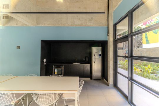 Salão de Festas de apartamento para alugar com 1 quarto, 27m² em Vila Buarque, São Paulo
