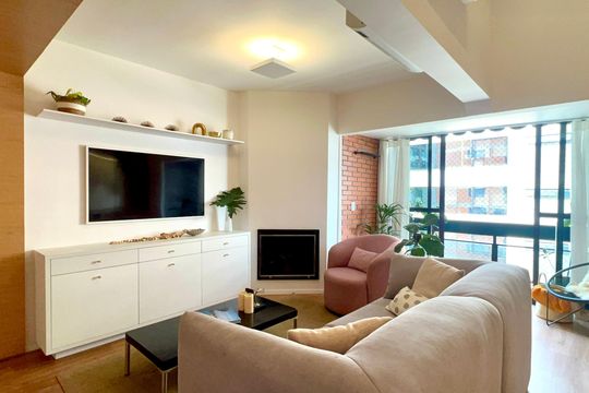 Sala de apartamento para alugar com 2 quartos, 100m² em Pinheiros, São Paulo