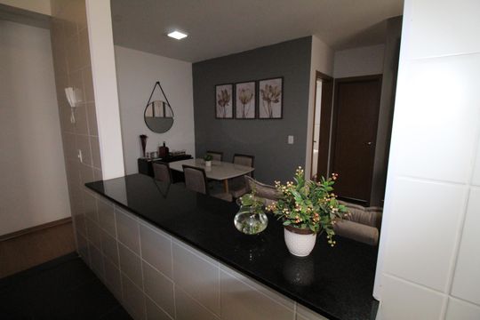 Cozinha de apartamento para alugar com 2 quartos, 43m² em Jardim das Industrias, São José dos Campos