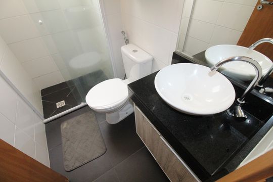 Banheiro de apartamento para alugar com 2 quartos, 43m² em Jardim das Industrias, São José dos Campos