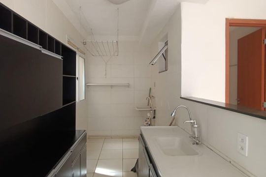 Cozinha e Área de Serviço de apartamento para alugar com 2 quartos, 42m² em Santa Amélia, Belford Roxo